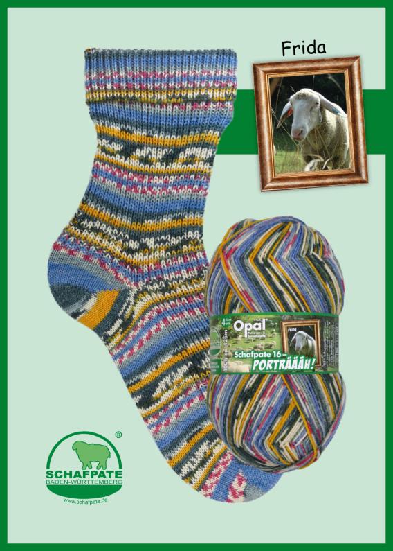 Opal Schaftpate Porträäh 4ply