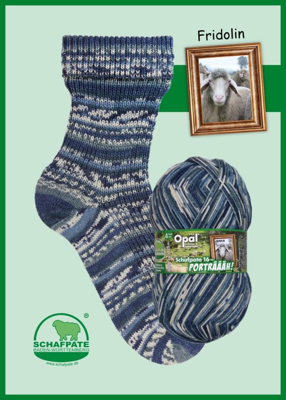 Opal Schaftpate Porträäh 4ply