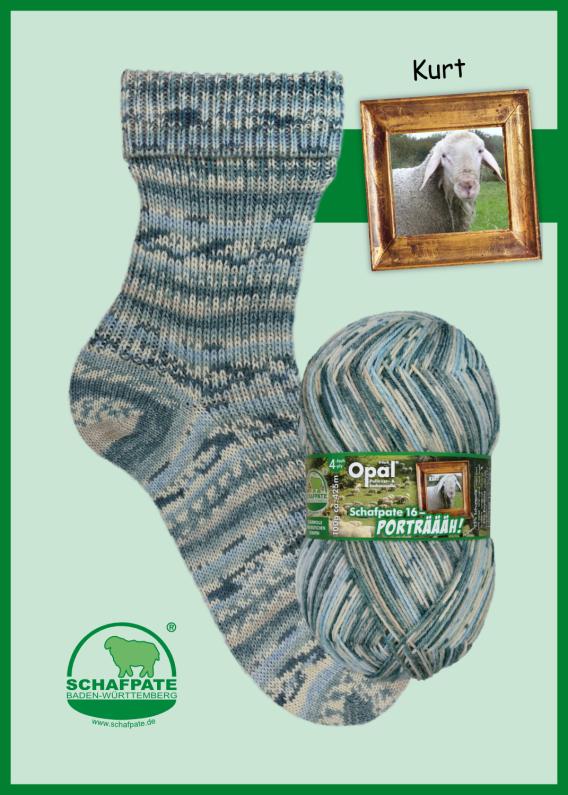 Opal Schaftpate Porträäh 4ply